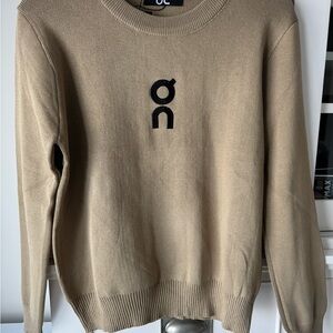 Women's Tan Crewneck Sweater
